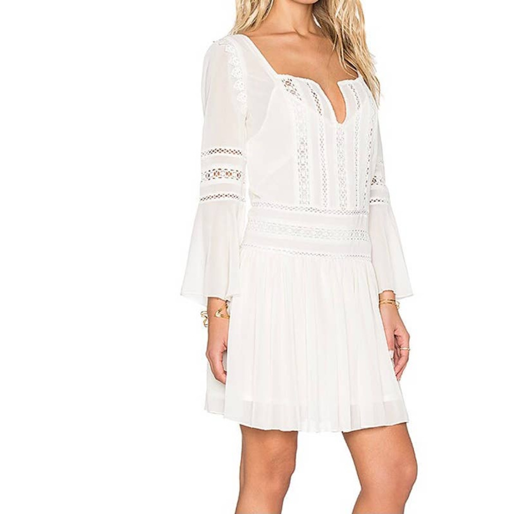 Revolve Tularosa Creseda Dress in Vanilla